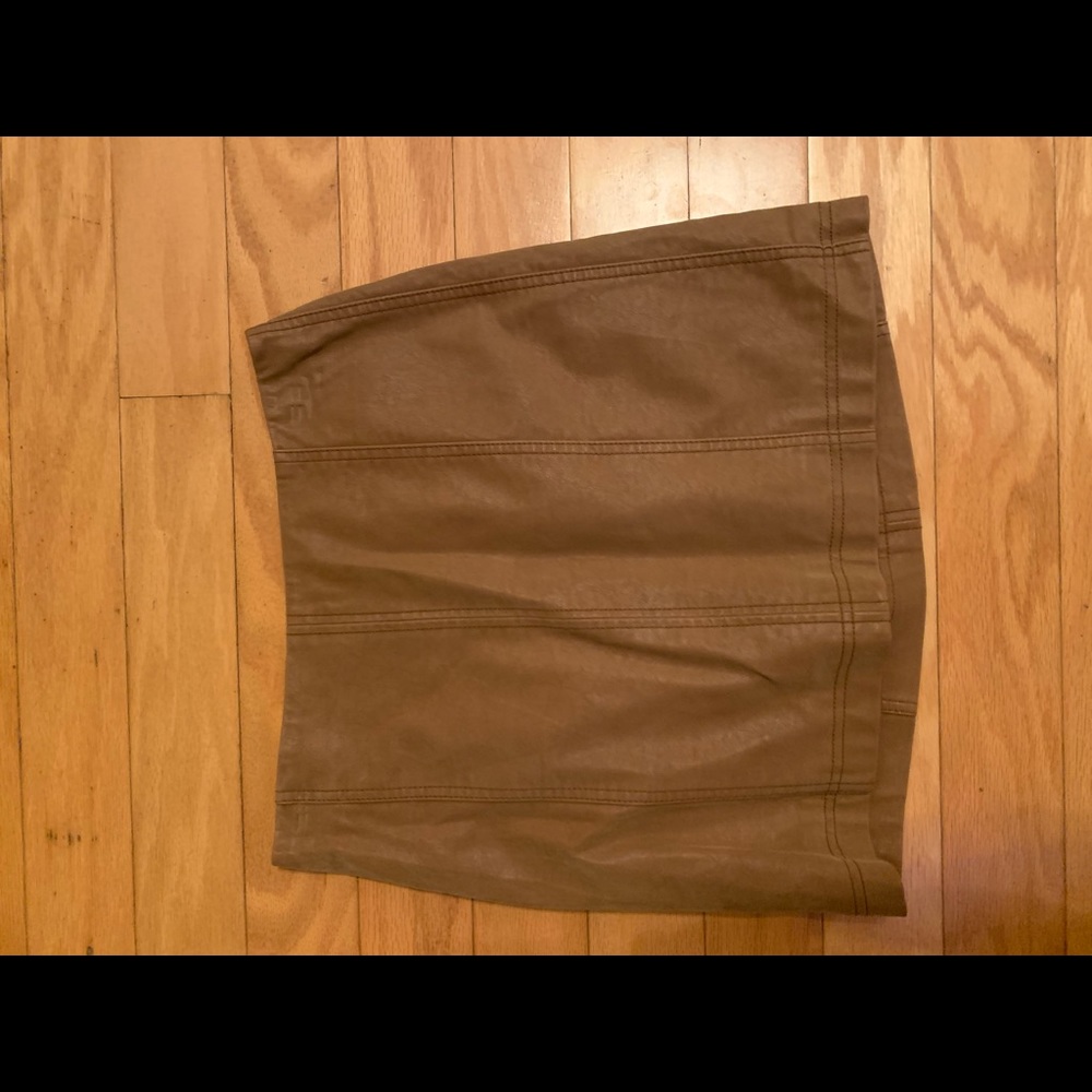 Free people leather skirt